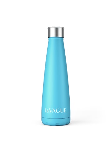 LA VAGUE GRAVITY Edelstahl-Isolierflasche in mattblau