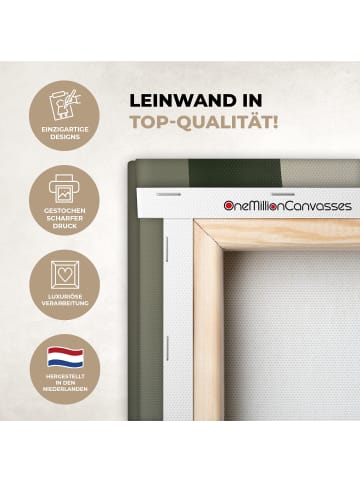 MuchoWow Leinwand Bilder Salbeigrün