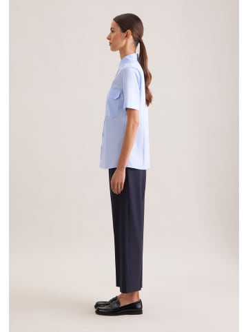 Seidensticker Pilotenbluse Slim in Hellblau