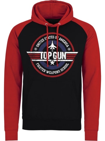 TOP GUN Hoodie in Schwarz