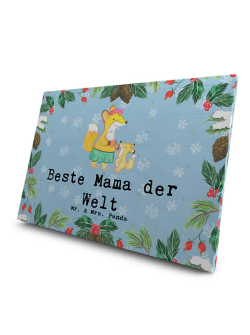 Mr. & Mrs. Panda Tee Adventskalender Fuchs Beste Mama der Welt m... in Eisblau