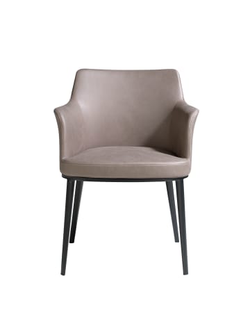 Angel Cerdá Stuhl 4112 in Nerz/Schwarz – (B)56 x (H)80 x (T)62 cm