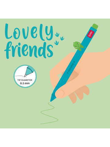 LEGAMI Legami Gelstift mit Tierdeko - LOVELY FRIENDS - DINO