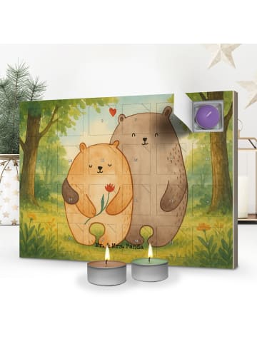 Mr. & Mrs. Panda adventskalender kerzen Bären Liebe Design ohne ... in Weiß