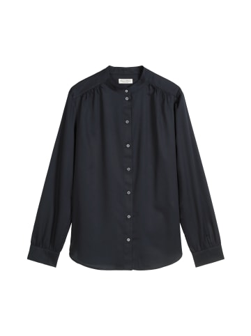 Marc O'Polo Stehkragenbluse relaxed in Deep Night Blue