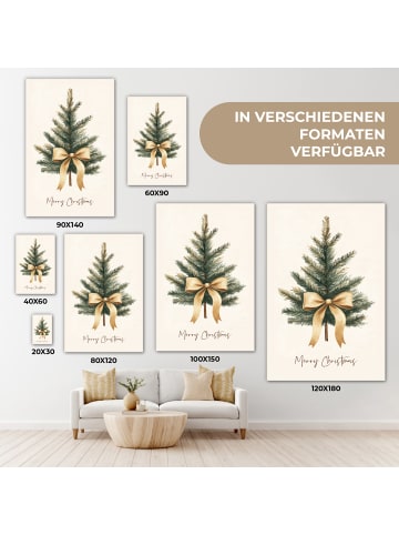 MuchoWow Leinwand Bilder Sandfarben