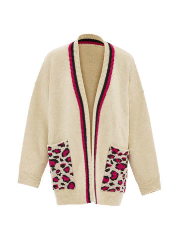 IMANE Damen Strickjacke in Beige