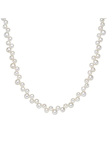 Valero Pearls Perlen-Kette Sterling Silber Süßwasser-Zuchtperle in weiß