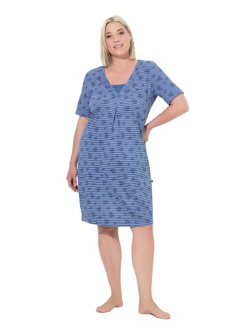 Ulla Popken Nachthemd in helles segelblau