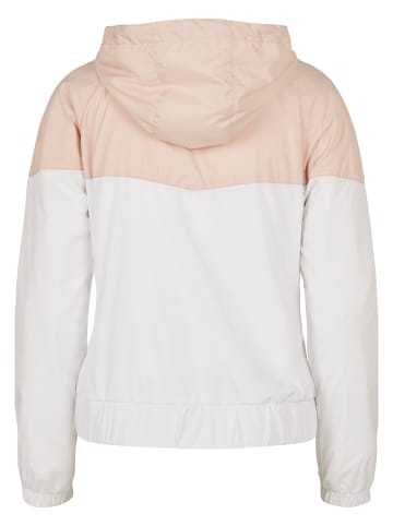 Urban Classics Windbreaker in lightpink/white