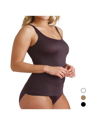 Naomi & Nicole Unterhemd Camisole mit Achsel-Komfortabschluss in Schwarz