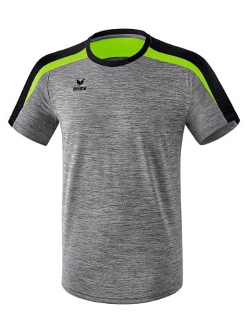 erima Liga 2.0 T-Shirt in grau melange/schwarz/green gecko