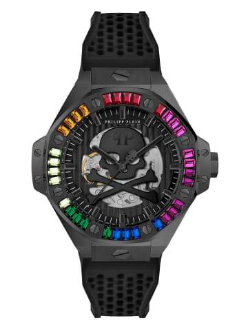Philipp Plein Automatikuhr für Herren in Schwarz