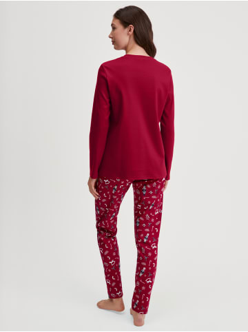 Calida Pyjama in deep red