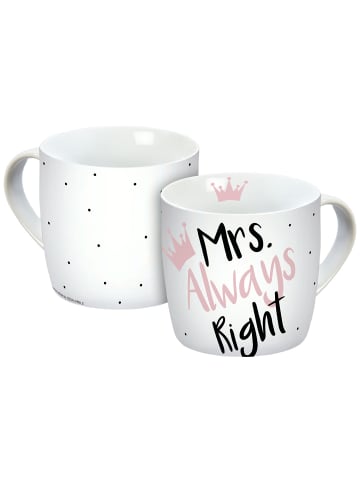 Geda Labels Tasse Mrs. Always Right in Rosa - 300 ml