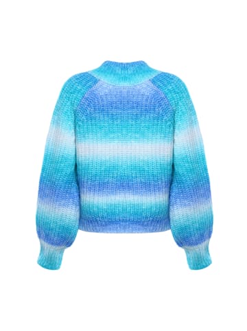 myMo Damen Pullover in BLAU MEHRFARBIG