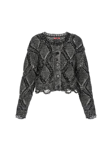 myMo ROCKS Cardigan in black offwhite