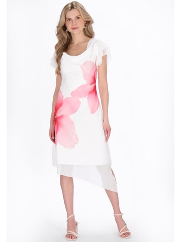 Usha Women Dress in offwhite pink