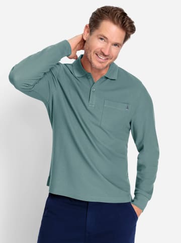 WITT WEIDEN Langarm-Poloshirt in jade