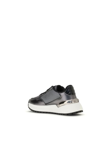Pinko Grau Kalb Leder Bos Taurus Athletik Sneaker