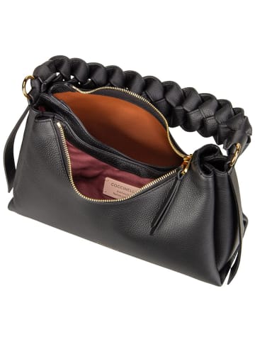 COCCINELLE Anderes Boheme Grana Double in Noir/Cognac