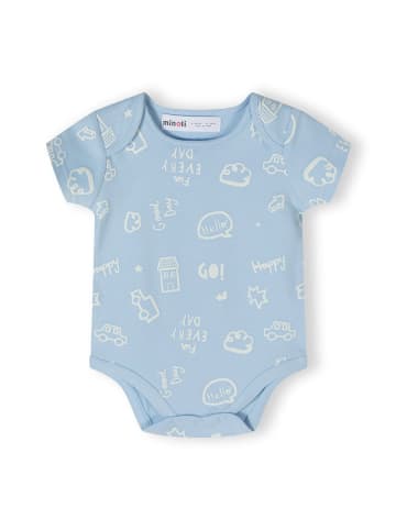 Minoti 4er. Set: Kurzarmbody 24babypack2 in hellblau
