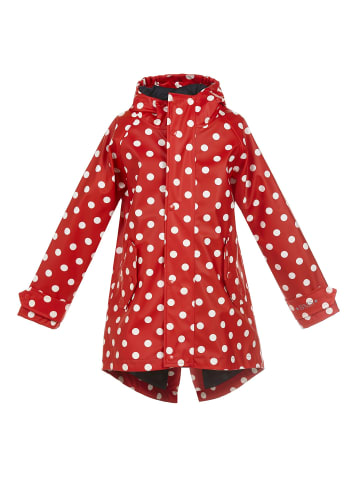 BMS Sailing Wear Regenmantel für Kinder rot mit weissen Polka dots
