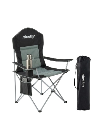 relaxdays Camping Stuhl in Schwarz