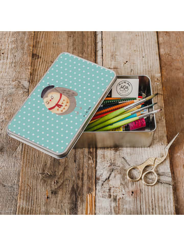 Mr. & Mrs. Panda Geschenkbox Eule Frankreich ohne Spruch in Türkis Pastell