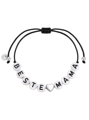 Glanzstücke München Armband Herz/BESTE MAMA aus Sterling Silber in silber