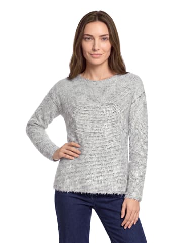 Betty Barclay Sweatshirt mit Kordelzug in Cream/Khaki