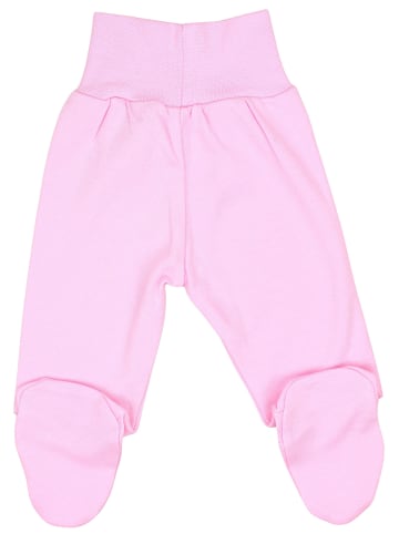 TupTam Baby Mädchen Strampelhose mit Fuß 3er Pack in rosa/grau
