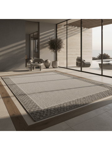 KADIMA DESIGN Teppich Outdoor Flachgewebe Bordüre Polypropylen Balkon