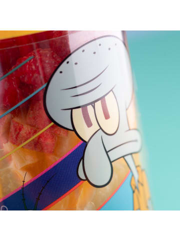 koziol BUDDY SNACK 0,5 SPONGEBOB SQUIDWARD - Snackpot / Trinkflasche 500ml + Besteck in