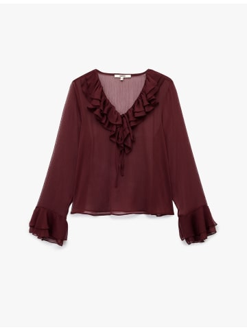 KOTON BLUSE LS in Bordo