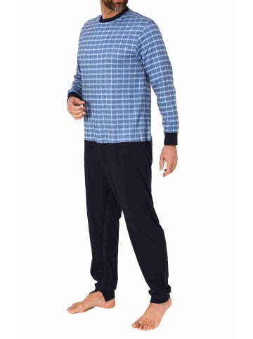 NORMANN Pflegeoverall langarm EteileSchlafanzug Reissverschluss - 77801 in blau