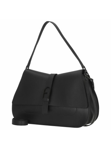 Furla Flow XL - Schultertasche 35 cm in schwarz