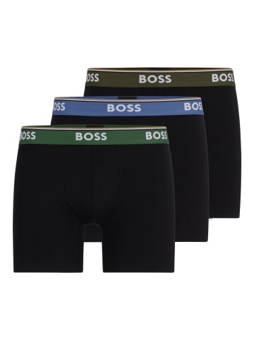 BOSS Boxershort 3er Pack in Schwarz/Grün/Blau