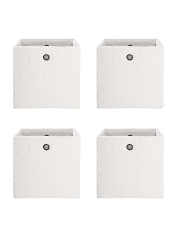Butlers Korb TODDY 4er-Set in Weiß
