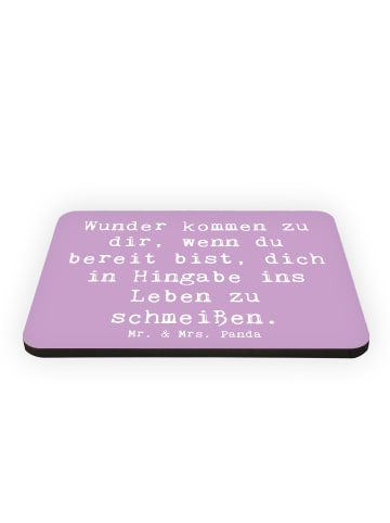 Mr. & Mrs. Panda Kühlschrankmagnet Spruch Wunder Hingabe mit Spruch in Lavendeltraum