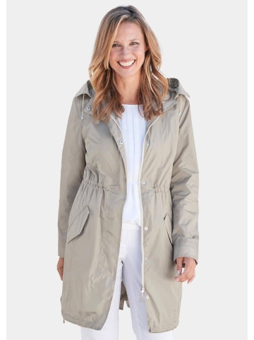 GOLDNER Kurzgröße:  Leichtparka Trendiger funktionaler Regen Parka in stein