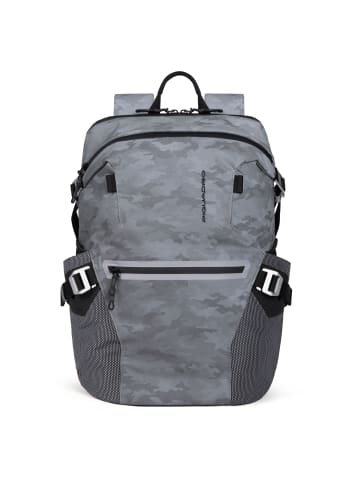 Piquadro PQ-M Rucksack RFID 41 cm Laptopfach in camouflage reflected grey