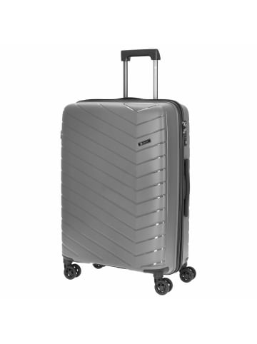Check.In Orlando - 4-Rollen-Trolley 67 cm (gelb) in silber