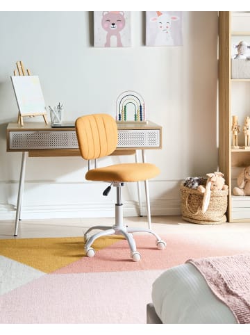 Beliani Bürostuhl BUBBLY in Orange/Weiß - (W) 52 x (H) 78 x (L) 52 cm