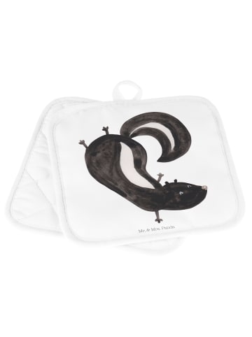 Mr. & Mrs. Panda topfhalter Stinktier Handstand ohne Spruch in Weiß