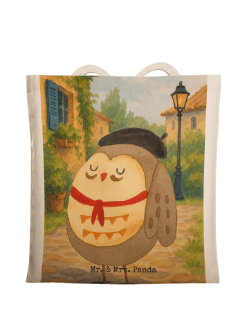 Mr. & Mrs. Panda Schultasche Eule Frankreich Design ohne Spruch in Weiß