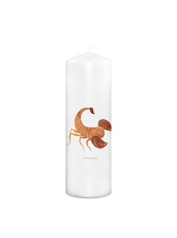 Mr. & Mrs. Panda Kerze Sternzeichen Skorpion ohne Spruch in Weiß