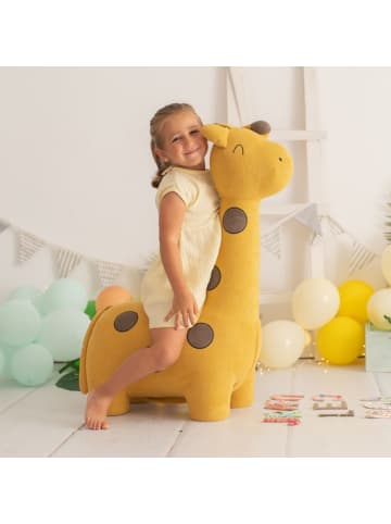 Crochetts XXL Giraffen-Kuscheltier in Orange – (B)75 x (H)85 x (T)30 cm