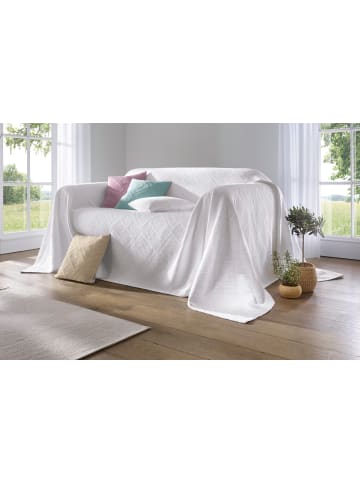 Heine Sofaüberwurf in weiß