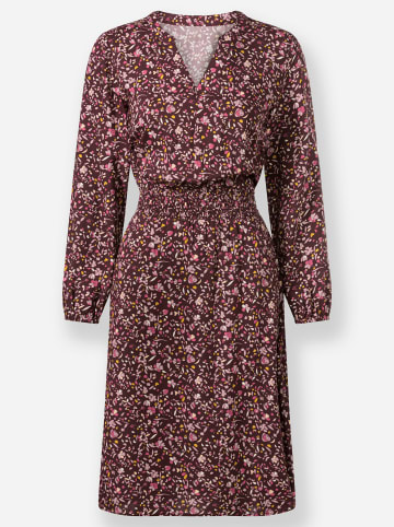 WITT WEIDEN Webkleid in burgund-mauve-bedruckt